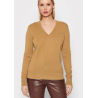 Pull Wool Cashmere Marron Regular Fit T.H