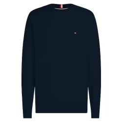 PULL COL ROND MARINE TOMMY HILFIGER