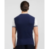 T-shirt EDEN PARK manches courtes bleu foncé colorblock