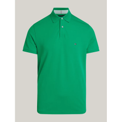 POLO OLYMPIC GREEN REGULAR TOMMY HILFIGER 1985 COLLECTION À DRAPEAU BRODÉ