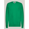 PULL COL ROND VERT TOMMY HILFIGER 1985 COLLECTION À COL RAS-DU-COU