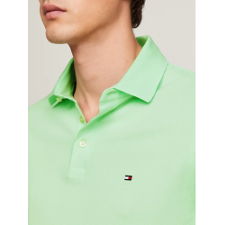 POLO VERT MENTHE TOMMY HILFIGER 1985 COLLECTION À DRAPEAU BRODÉ