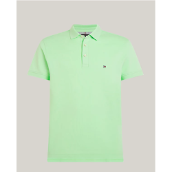 POLO VERT MENTHE TOMMY HILFIGER 1985 COLLECTION À DRAPEAU BRODÉ